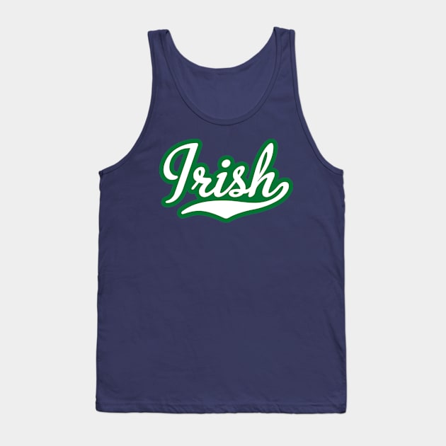 Irish Script Tank Top by Pufahl